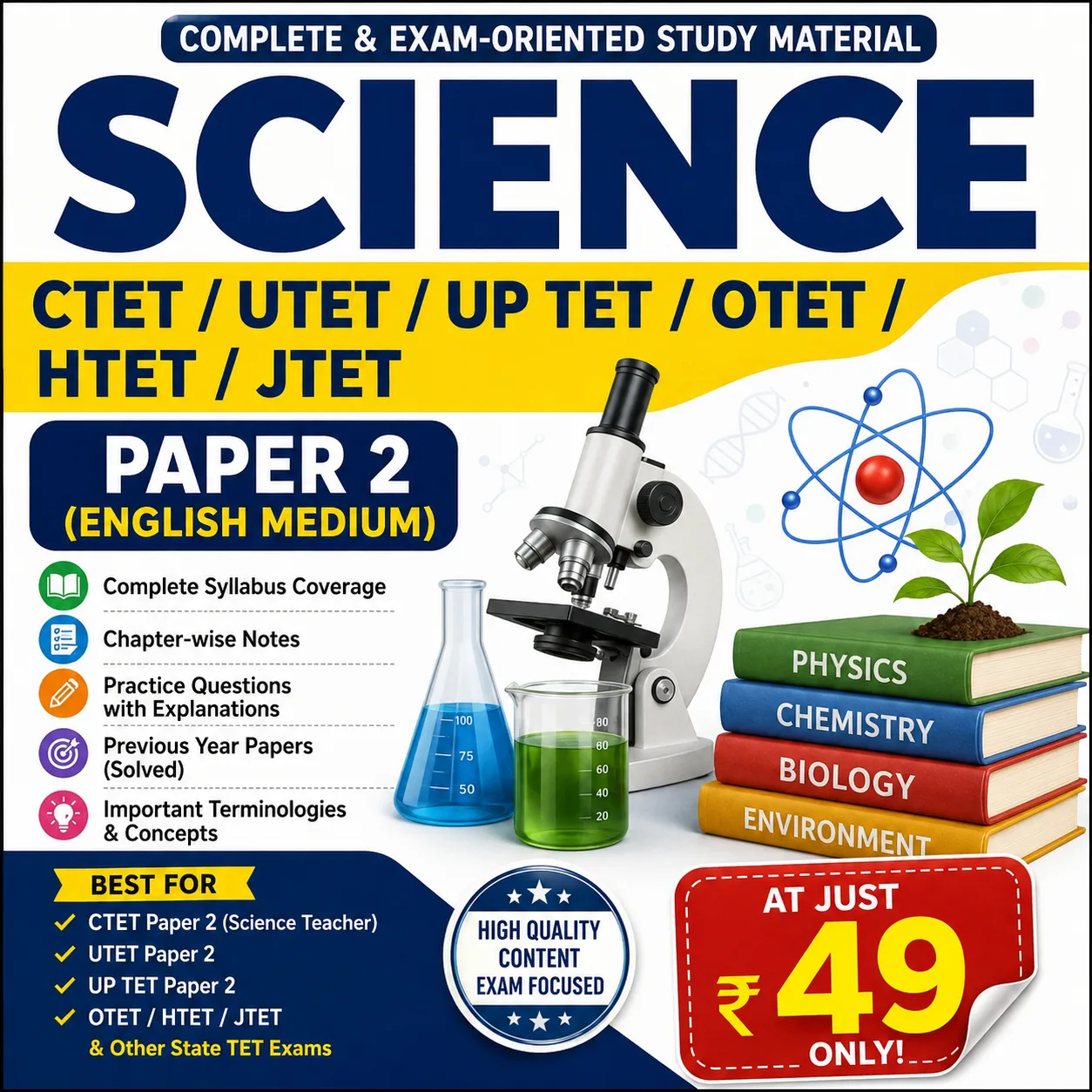 CTET STET Science English Medium Notes
