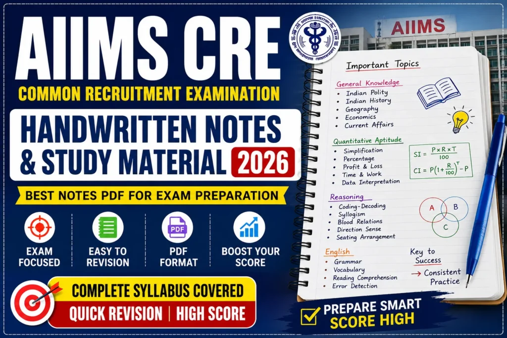 AIIMS CRE Handwritten Notes